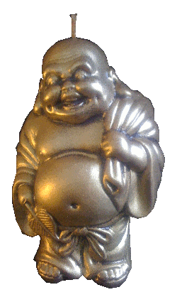 Gold Budda Candle